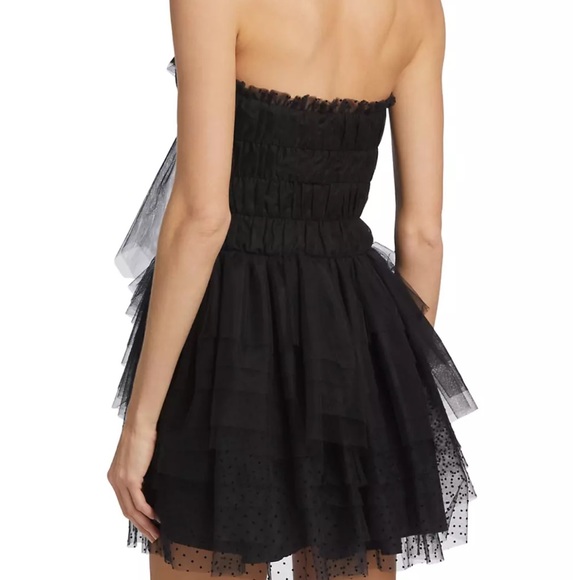 LoveShackFancy Faron Bow Layered Tulle Minidress Size 10 NWT - Picture 2 of 5